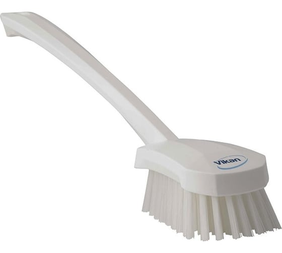 Изображение товара Щетка для мытья Vikan с длинной ручкой, 415 мм, жесткий ворс, белый 41865