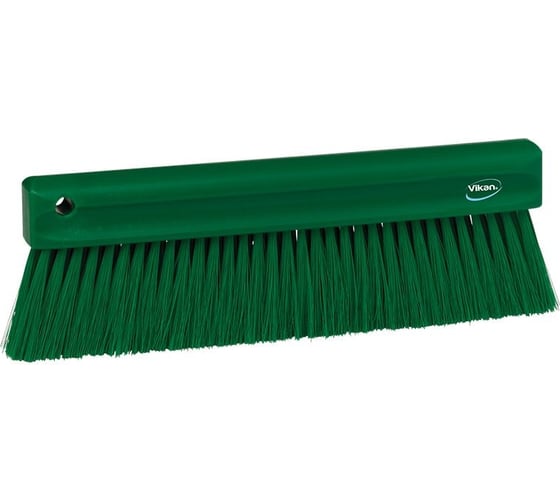 Изображение товара Щетка для уборки порошкообразных частиц Vikan мягкая, 300 мм, мягкий ворс, зеленый 45822