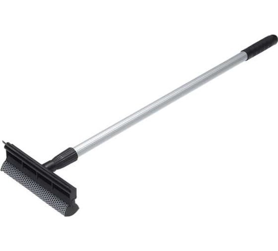 Изображение товара Щетка со спонжем с скребком для чистки ветрового стекла Vikan на телескопической ручке, 710 мм, черная 473952