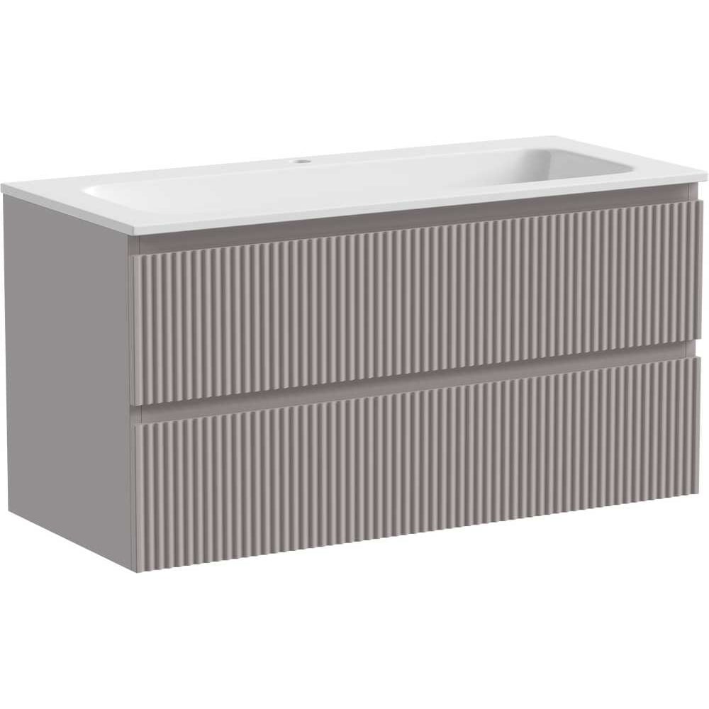 Изображение товара Подвесная тумба Sancos Snob R 995x445x500 мм с двумя ящиками и доводчиками