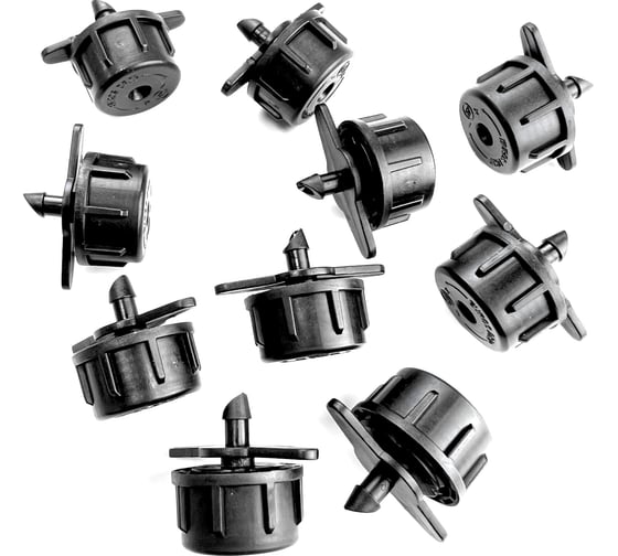 Изображение товара Регулируемая капельница-разбрызгиватель Профитт 0-60 л/ч, 10 шт. 1892532