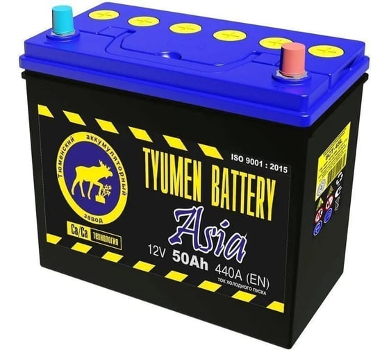 Изображение товара Аккумуляторная батарея TYUMEN BATTERY Тюмень asia 6ст-50.0 тонк.кл. TNSa50.0