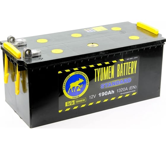 Изображение товара Аккумуляторная батарея TYUMEN BATTERY Тюмень standard 6ст -190 l росс.болт TNS190(4.1)