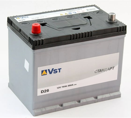 Изображение товара Аккумуляторная батарея VST Стандарт 6СТ-75.1 (575 311 068) яп.ст/бортик 575311068
