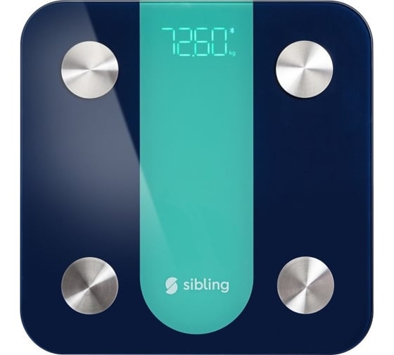Изображение товара Умные синие весы SIBLING Powerspace-SB 00-00016229