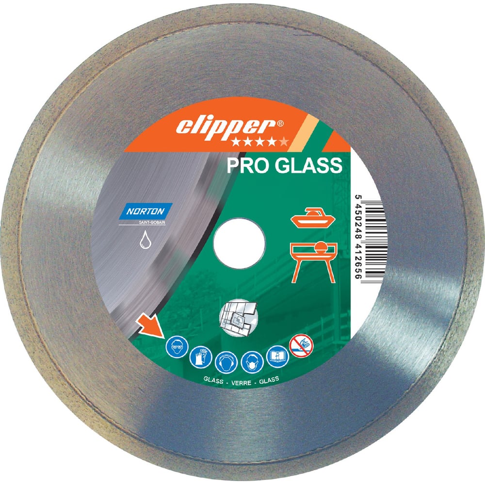 Изображение товара Алмазный диск для резки стекла 180 мм NORTON 70184630184