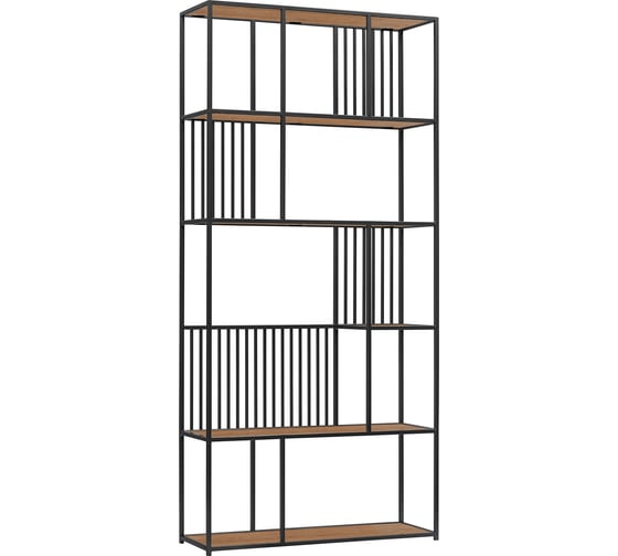 Изображение товара Стеллаж GreenWeen SOHO, черный, полки ЛДСП Робиния, 1920x900x300 GW-ST-SOHO-B-LD-R