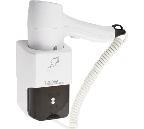 Изображение товара Настенный фен для волос в ванную комнату GFmark профи-супер, с розеткой 6812 82151