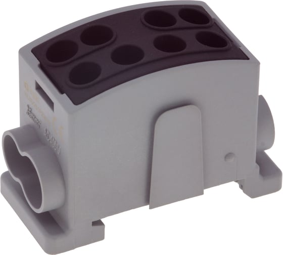 Изображение товара Клемма INPIN 4 подключения 2,5-25мм2 1000V 125А черная HL35/251P2WBK