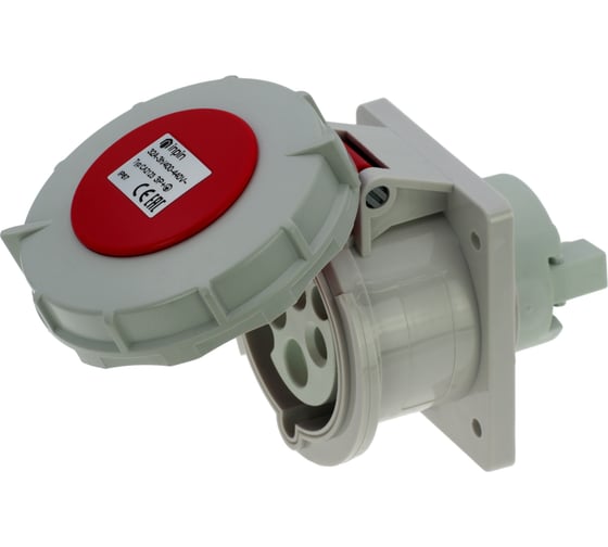 Изображение товара Встраиваемая прямая контейнерная розетка INPIN 32A/400V/3P+E/IP67/3h, CA2123