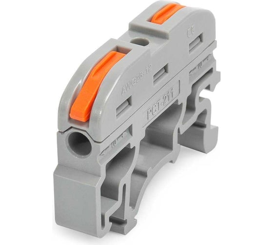 Изображение товара Проходная клемма КВТ СМК 222-2411 на DIN-рейку 87640