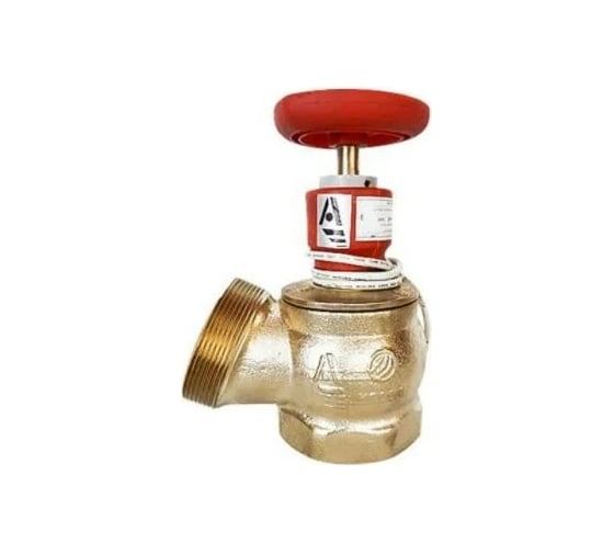 Изображение товара Пожарный клапан Апогей КПЛ 65-1 латунный, 125 град., муфта-цапка, ВР/НР + датчик ДППК 23 110006