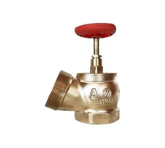 Изображение товара Пожарный клапан Апогей КПЛ 65-1 латунный, 125 град., муфта-цапка, ВР/НР 110005