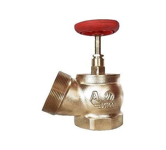 Изображение товара Пожарный клапан Апогей КПЛ 50-1 латунный, 125 град., муфта-цапка, ВР/НР 110001