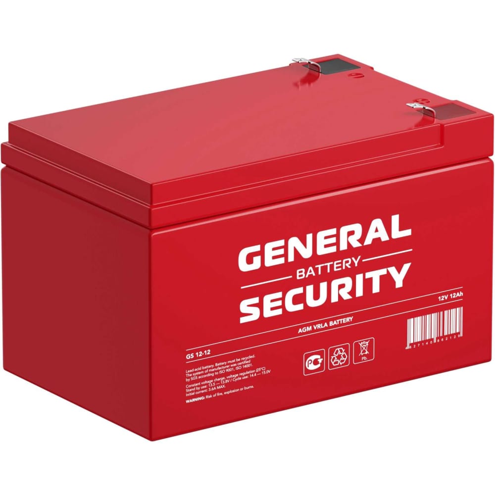 Аккумуляторная батарея General Security GS12-12 - фото 1