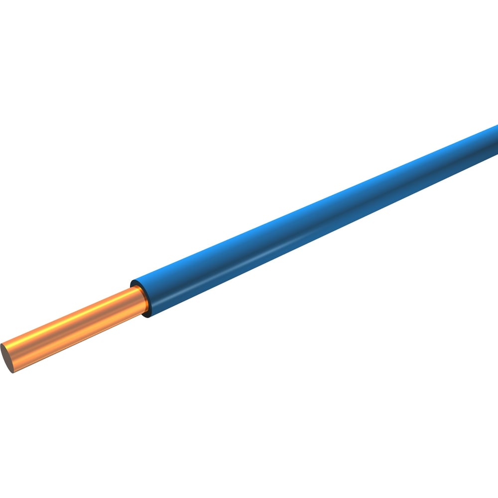 Изображение товара Кабель электрический ПуВнг(А)-LS 1x1,0 синий 100 метров по ГОСТ