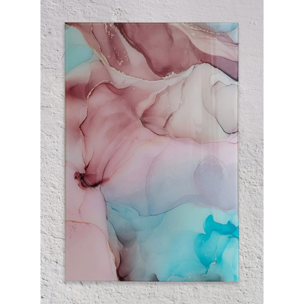 Картина на стекле для интерьера на стену ООО Оптион картина на стекле розовый тюльпан 30x30 см