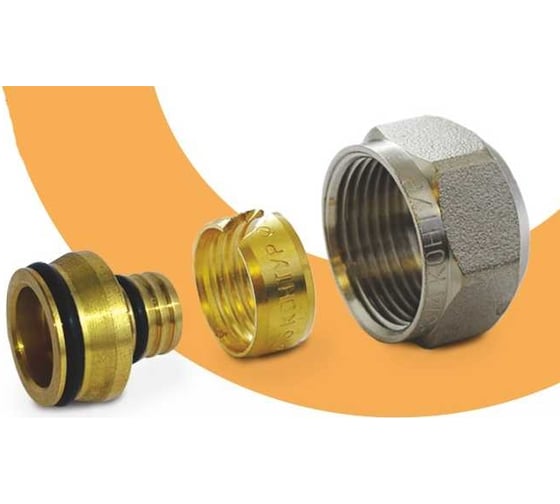 Изображение товара Евроконус с накидной гайкой КОНТУР 16x2 3/4 061090016111