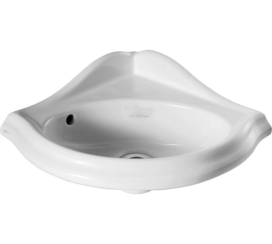 Изображение товара Подвесная раковина ARCADE SIMAS AR угловая, размер 34x34x19 без отверстий для смесителя цвет белый 036 bia