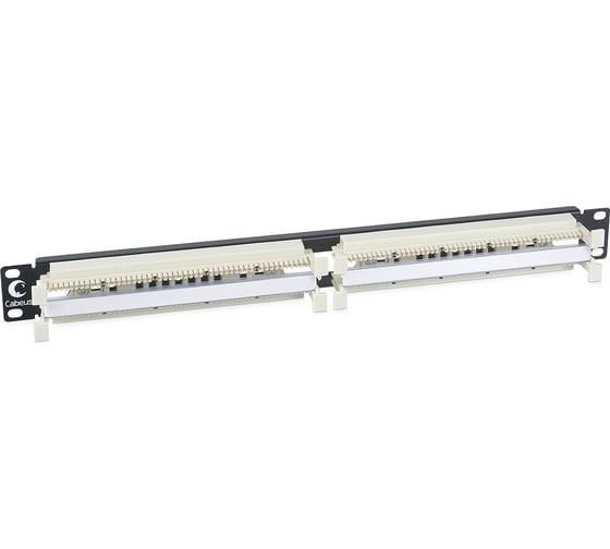 Изображение товара 100 парная кросс-панель 110 типа Cabeus 19" 1U (без модулей) CP-100P-110TYPE