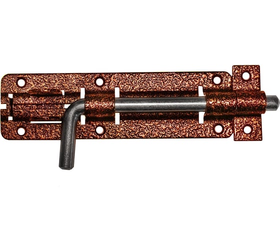 Изображение товара Дверной засов под навесной замок Трибатрон зд-140 медный антик 88076