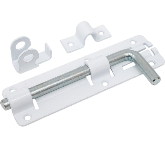 Изображение товара Дверной засов под навесной замок Трибатрон зд-140 белый 88070