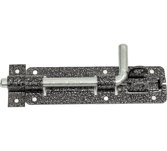 Изображение товара Дверной засов под навесной замок Трибатрон зд-140 серебряный антик 88073