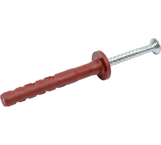 Изображение товара Усиленный нейлоновый дюбель-гвоздь ЕВРОПАРТНЕР multi pro f, грибовидный борт, 8x60 мм, 12 шт. B7 0020