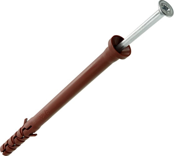 Изображение товара Усиленный нейлоновый дюбель-гвоздь ЕВРОПАРТНЕР multi pro lk, цилиндрическая манжета, 8x120 мм, 10 шт. B7 0017