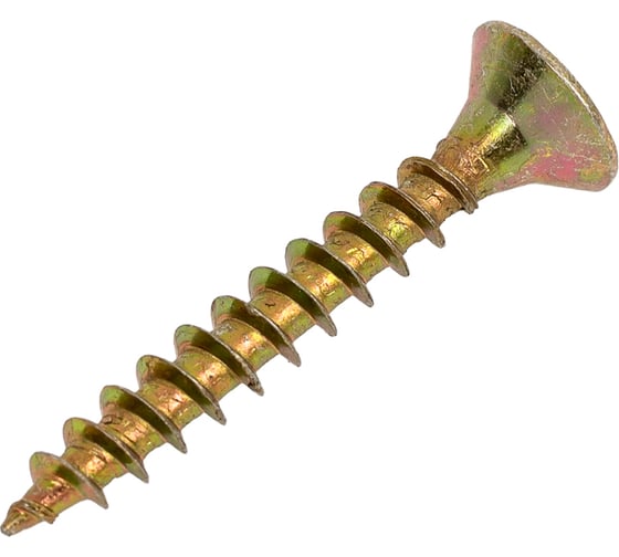 Изображение товара Универсальный саморез МЕТАЛЛСЕРВИС 3,5x25 мм, желтый цинк, 500 шт. 1242725