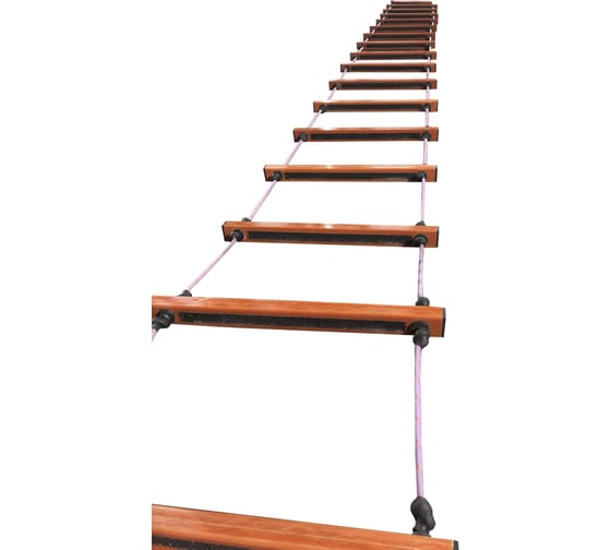 Изображение товара Стеклопластиковая подвесная диэлектрическая монтажная лестница Диэлектрик ЛСПД-М гибкая, 10 м Д471624