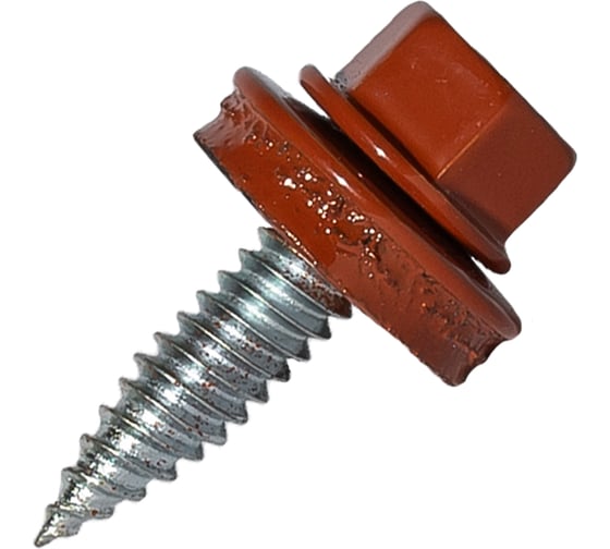 Изображение товара Саморез для доборных элементов HARDWEX ТМ HWX1-W-J-SP-4.8x20 мм, RAL 8004, 250 шт. 5190000001284