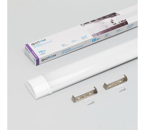 Изображение товара Светодиодный линейный накладной светильник ФОТОН LLO-18W6500K-L600-Opal 25256