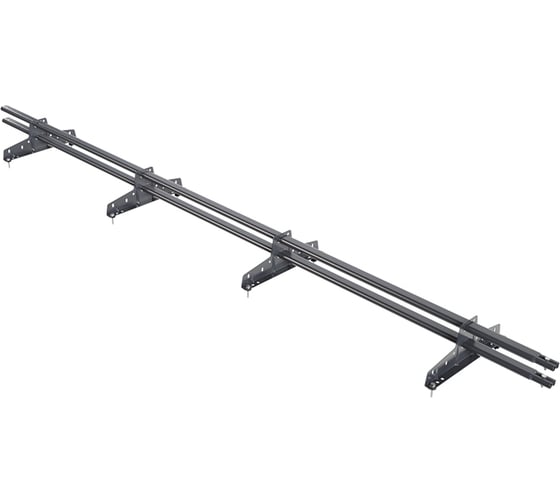 Изображение товара Трубчатый снегозадержатель Borge 3 м, 4 опоры, серый графит RAL 7024 01.010.30.04.01.100.7024