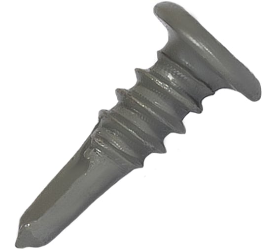 Изображение товара Саморез для ЛСТК HARDWEX ТМ HWX5-A-P6-4.8x16 мм, св.№3, SCR №1, GREY E-COAT, 1000 шт. 5190000000409