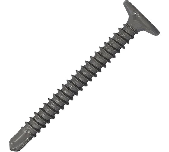 Изображение товара Саморез для облицовочных панелей HARDWEX ТМ HWX2-GG-P5-4.2x41 мм, Phillips №2, GREY E-COAT, 500 шт. 5190000000324