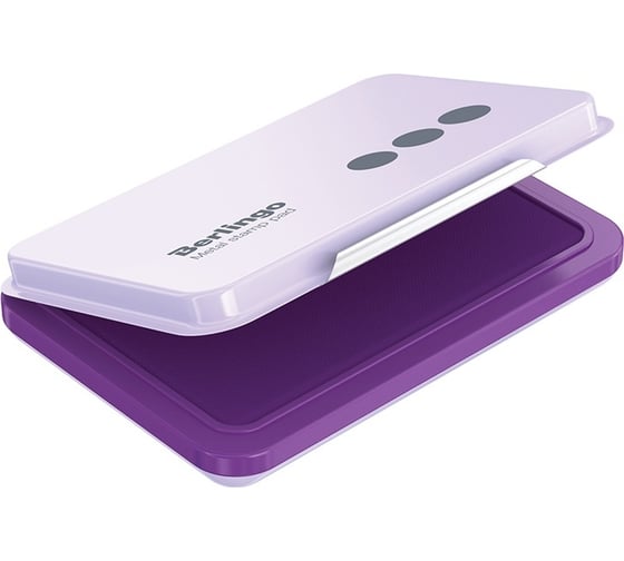 Изображение товара Штемпельная подушка Berlingo 105x73 мм, фиолетовая, металлическая KDp_71057