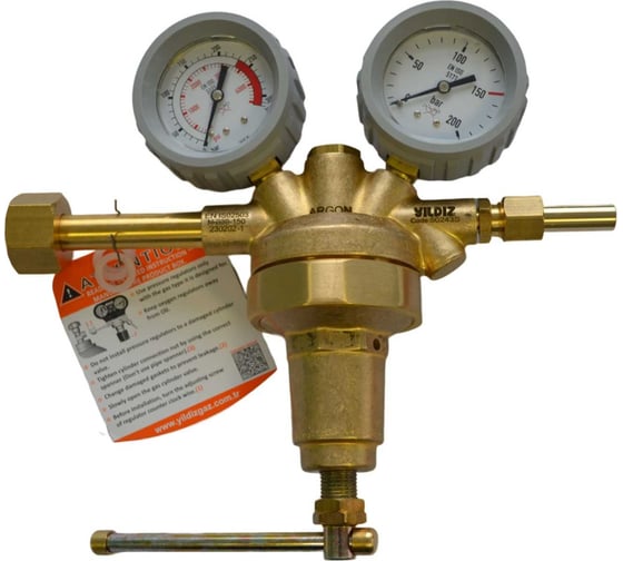 Изображение товара Редуктор аргоновый высокого давления 150 бар GAZ YILDIZ 50243S-RU