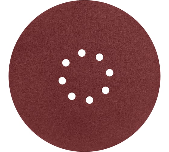 Изображение товара Круг абразивный перфорированный под липучку 225 мм, Р80, 5 шт vertextools 120225-80