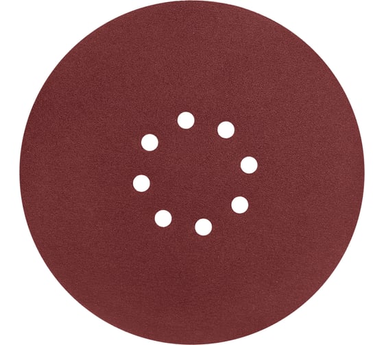 Изображение товара Круг абразивный перфорированный под липучку 225 мм, Р100, 5 шт vertextools 120225-100