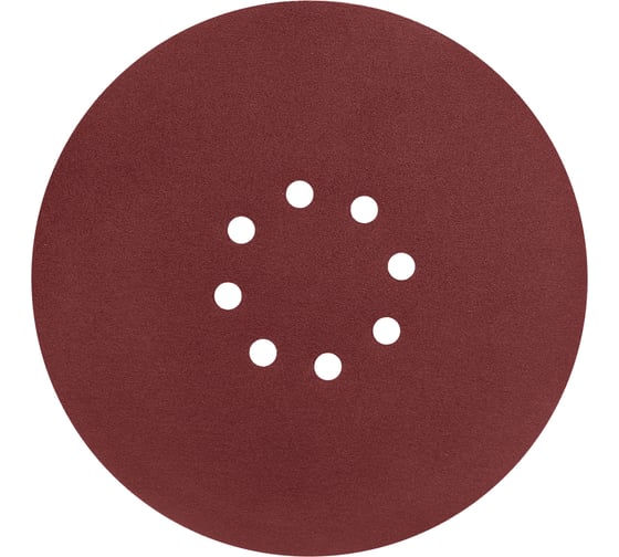 Изображение товара Круг абразивный перфорированный под липучку 225 мм, Р120, 5 шт vertextools 120225-120