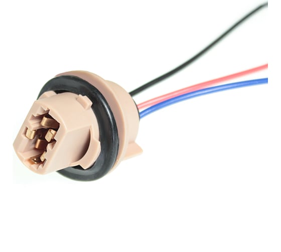 Изображение товара Патрон Nord-Yada под лампу W21/5W T20 двухконт с проводами, пластик TM 902643