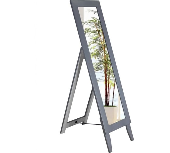 Изображение товара Напольное зеркало Мебелик BeautyStyle 1 серый графит, 138 см х 35 см 8307