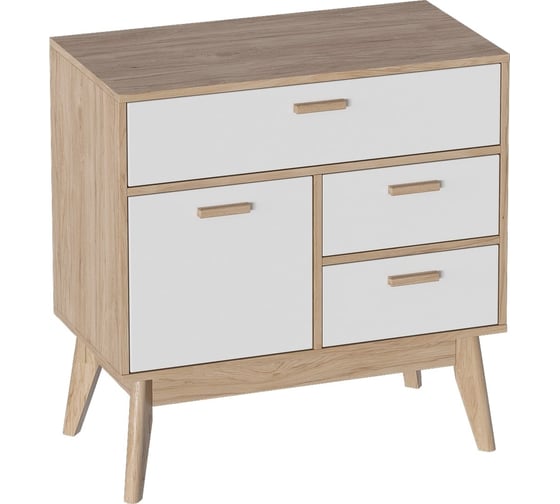 Изображение товара Комод Мебельград Калгари прихожая с дверью и тремя ящиками 52036