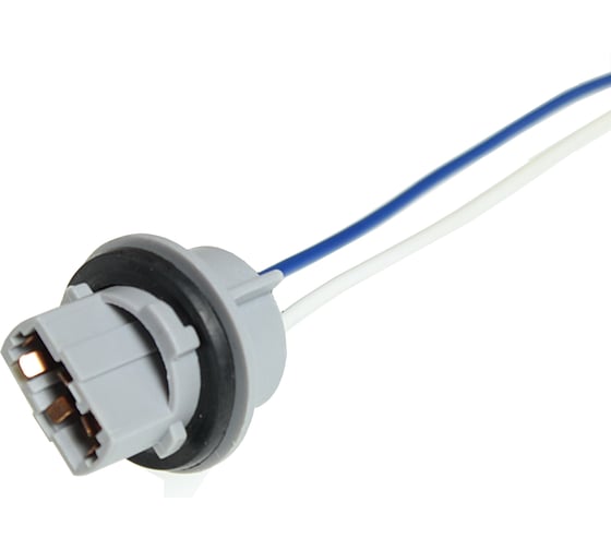 Изображение товара Одноконтактный патрон Nord-Yada под лампу W21W T20 с проводами, пластик 902641