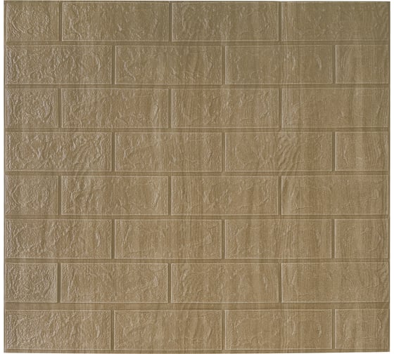 Изображение товара Мягкая самоклеящаяся 3D панель LAKO Кирпич серый, рулон, 70x600 см LKD-01-04-AD34-RU