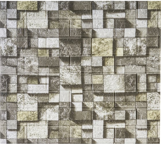 Изображение товара Мягкая самоклеящаяся 3D панель LAKO Камень кладка 20, рулон, 70x600 см LKD-16-05-FC91-RU