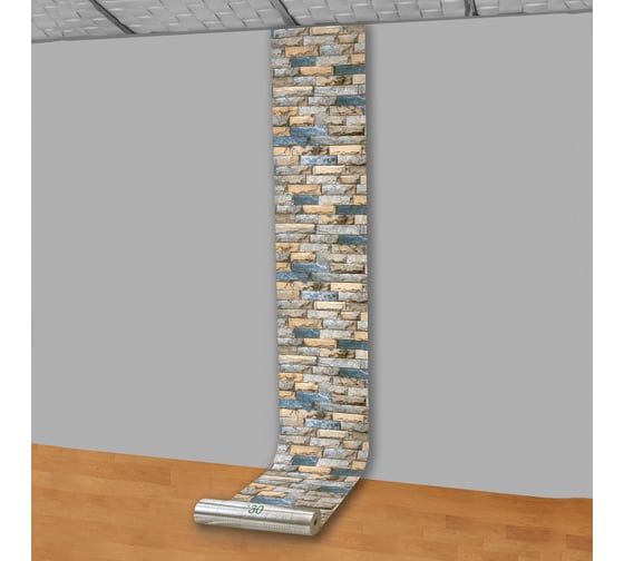 Изображение товара Самоклеящиеся термоизоляционные панели-обои ПВХ LAKO Каменная кладка 6, 50x600 см LKD-09-002-OB