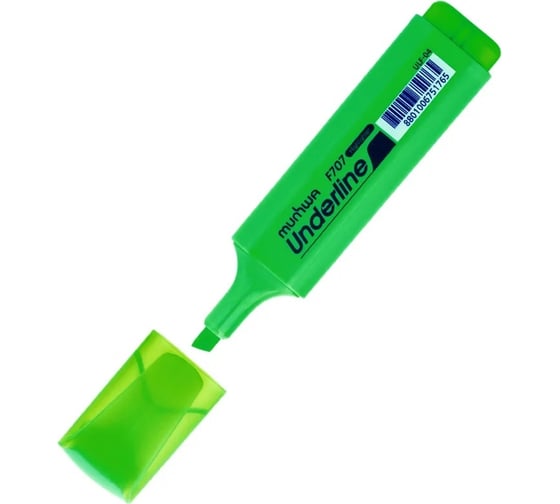 Изображение товара Текстовыделитель Munhwa underline зеленый, 1-5 мм, 12 шт в упаковке ULF-04