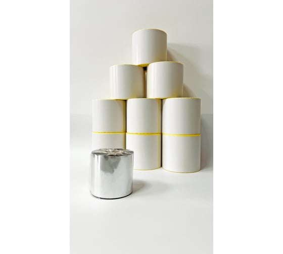 Изображение товара Комплект PROTON этикетка 75x120 мм TTP 9 шт. (1 ряд, 250 шт., втулка 40 мм) + термотрансферная лента 80 мм х 300 м, OUT, WX95U, Wax (1 шт.) 23ART2403124709